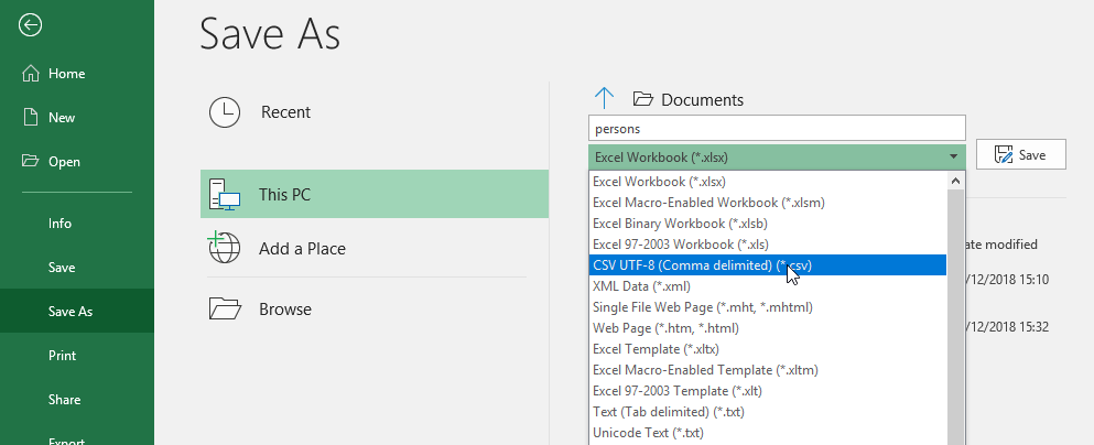 comma separated string to list excel for mac