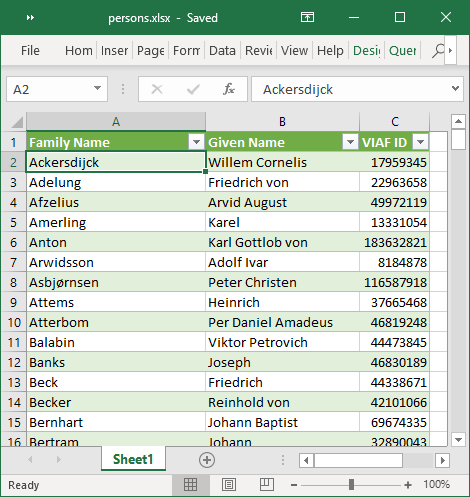 CSV File Format